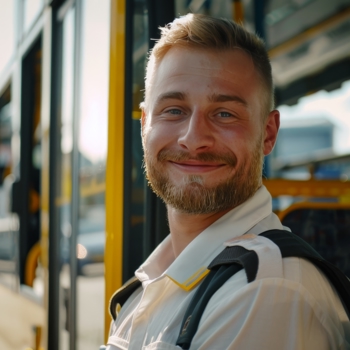 Male Bus Driver Portrait